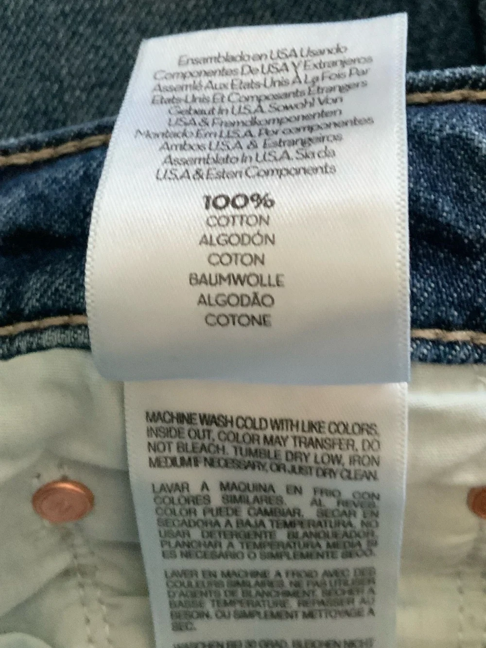MOTHER SUPERIOR Jeans Half-Pipe Ankle Did You Bring Me Anything Blue Size 28 - Picture 10 of 13